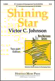 Shining Star Two-Part choral sheet music cover Thumbnail